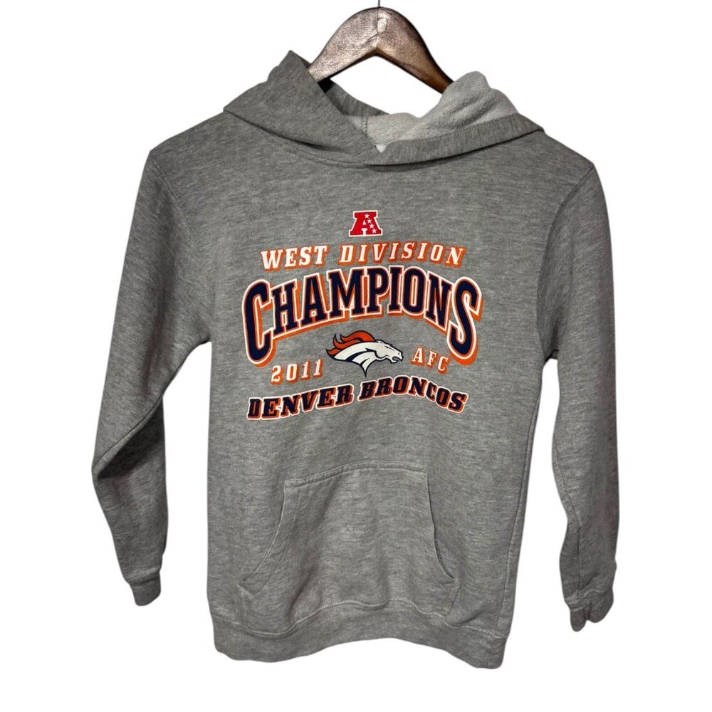 Denver Broncos AFC Champ Hoodie Size Boy's 10-12